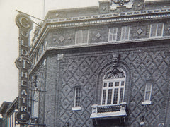 Gold Theatre, Brooklyn, NY, Lithograph,1914. Shampan & Shampan.