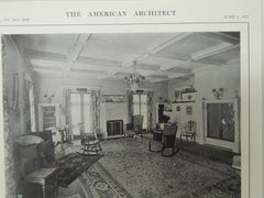House of Mrs. Daniel Ellis, Denver, CO, 1914, Lithograph. J.B. Benedict.