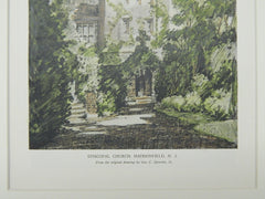 Episcopal Church, Haddonfield, NJ, 1929, Original Plan. Geo. C. Sponsler, Jr.