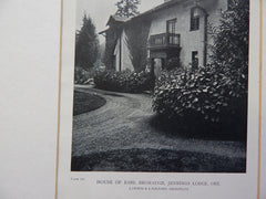 House of Earl Bronaugh,Jennings Lodge, OR, 1918,Lithograph. Lawrence & Holford.