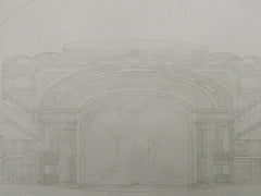 Sections, New Theatre, New York, NY, 1906, Original Plan. Carrere & Hastings