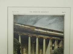 Main Entrance, Educational Building, Harrisburg, PA, 1929, OrigPlan. Gehron/Ross