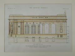 Dollar Savings Bank, Willis Avenue, New York, NY, 1919, Original Plan. Renwick, Aspinwall & Tucker.