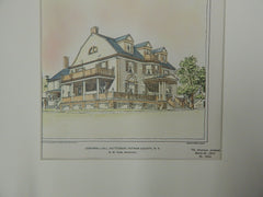 Cornwall Hill, Patterson, Putnam County, NY, 1901, Original Plan. G.M. Huss.