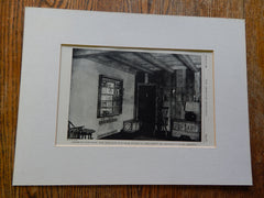 Living Room, Deer Creek Club, Deer Creek Village, St. Louis County, MO, 1928,Lithograph. Beverley T. Nelson.