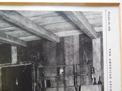 Living Room, Deer Creek Club, Deer Creek Village, St. Louis County, MO, 1928,Lithograph. Beverley T. Nelson.