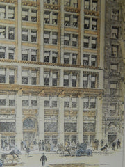 The Massachusetts Building, State Street, Boston, MA, 1904. Original Plan.