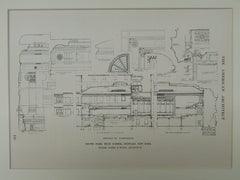 Details of Auditorium, South Park High School, Buffalo, NY, Original Plan. Green&Wicks.