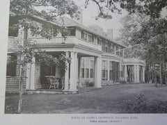 House of George Crompton, Pocasset, Mass.,1920,Lithograph. James Purdon.