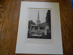 Immanuel Protestant Episcopal Church, New Castle, DEL,1927, Lithograph.