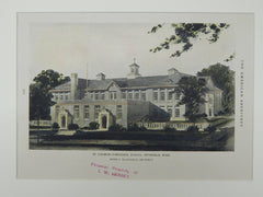 St. Charles Parochial School, Pittsfield, MA, 1926. Original Plan. McLaughlin.