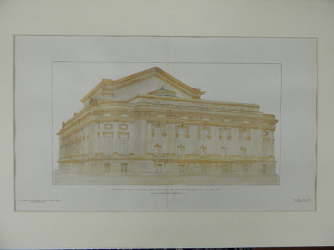 New Theatre, W 62nd St./Central Park West/W 63rd St., NY, NY, 1906, OrigPlan. Carrere & Hastings.