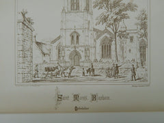 St. Mary's Church, Bloxham, Oxfordshire, England, 1888, Original Plan