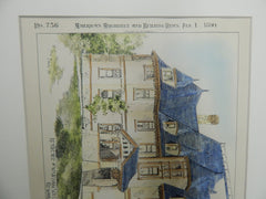 Residence of Wm. Storrs Wells, Newport, RI, 1890, Original Plan. W Tyson Gooch.