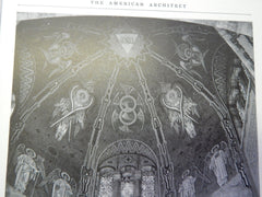 St.Joseph's Cathedral, Dome, Wheeling, W.VA, Weber, 1927. Lithograph. Edward J. Weber.