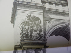Detail Soldiers & Sailors Monument, Brooklyn, NY, 1902, Lithograph. Duncan.