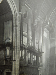 Chapel of the Intercession, New York, 1914. Early Photograph. Cram, Goodhue, & Ferguson.