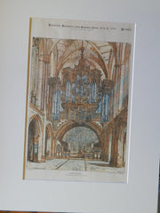 Design for Organ by Mr. H.W. Brewer, 1894, Original Plan.