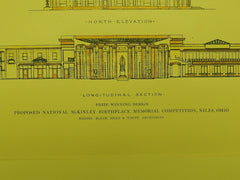 Sections: National McKinley Birthplace Memorial in Niles OH, 1915. McKim, Mead & White