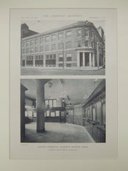 South Terminal Station, Boston, MA, 1918, Lithograph. James E. McLaughlin.