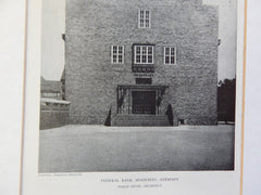 Federal Bank, Spanchau, Germany, 1929, Lithograph. Philip Nitze.