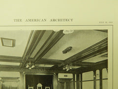 Interior, Oddfellows' Building, Northampton, MA, 1914, Lithograph. Karl Scott Putnam.