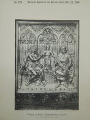 Metal Reredos, Church of St. Francis Xavier, Liverpool, England, 1890,Lithograph.  Edmund H. Kirby.