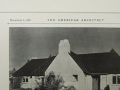 House of M. D. Armistead, Beverly Hills, CA, 1928, Lithograph. Witmer & Watson