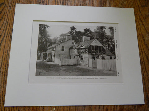 Remodeled House of Cletus Keating, Glen Head, L.I., NY, 1927, Lithograph. Bradley Delehanty.