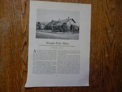 Street Scene Boarding ,Morgan Park, MN, Industrial Suburb2,1918,Lithograph. Dean & Dean.