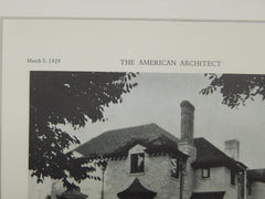 House of Frank L. Griffith, Bexley, Columbus, OH, 1929, Lithograph. R.G. Hanford.