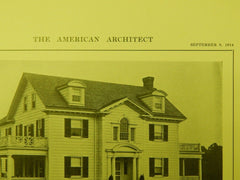 House of P. E. Graff, Ten Hills, MD, 1914, Lithograph. Walter M. Gieske.