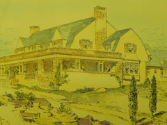 Residence for George G. Brooks, Delano Park, ME, 1903, Original Plan. John Calvin Stevens.