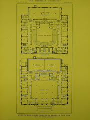 Elevation & Section, Morgan & Wright Building, Detroit, MI, 1914, Original Plan. Albert Kahn.