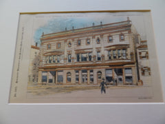 Building for the Providence Telephone Co. Providence, RI, 1893, Original Plan. Stone, Carpenter, & Wilson.