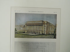 Administration Building, Dept. of Agriculture, Washington D.C., 1929, OrigPlan.