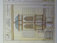 Details, Seventh-Day Baptist Church, Newport, RI, 1885. Original Plan. Mason.