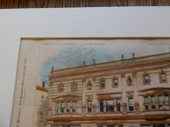 Building for the Providence Telephone Co. Providence, RI, 1893, Original Plan. Stone, Carpenter, & Wilson.