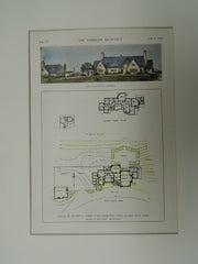 House of Ellery S. James, East Hampton, L.I. NY, 1929, Original Plan. Bullard.