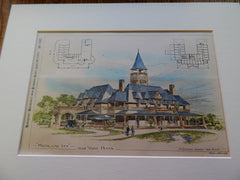 Highland Inn, York, PA, 1893, Original Plan. J.A. Dempwolf.