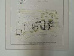 House of Ellery S. James, East Hampton, L.I. NY, 1929, Original Plan. Bullard.