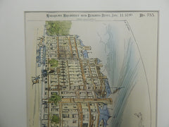 The De Soto, Savannah, GA, 1890. Original Plan. Wm Gibbons Preston.
