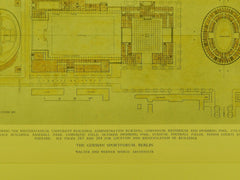 The German Sportforum, Berlin, Germany, 1927, Original Plan. R.K. Freeman.