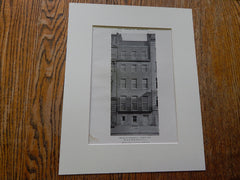 House of Marshall J. Dodge, No.37 E.68th St, NY,1915. Lithograph. Delano & Aldrich.