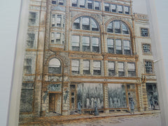 Nathaniel Thayer Building, Kansas City, MO, 1886, Original Plan. Van Brunt & Howe.