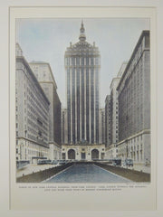 New York Central Building Tower, Park Avenue, New York, NY, 1929, Original Plan. Warren and Wetmore.