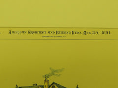 Cottage for Mrs. J. E. Cary, Nantucket MA, 1891. Hoppin, Read & Hoppin. Original