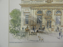 US Post Office, Boone, IA, 1903, Original Plan. James Knox Taylor.