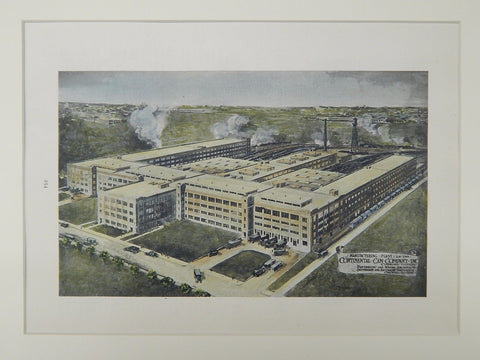 Manufacturing Plant, Continental Can Company, Clearing, IL, 1918, Original Plan. Davidson & Weiss.