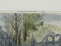 Two Entrance Gates: Coalbrookdale Company in Coalbrookdale, England, 1882. Maurice B. Adams